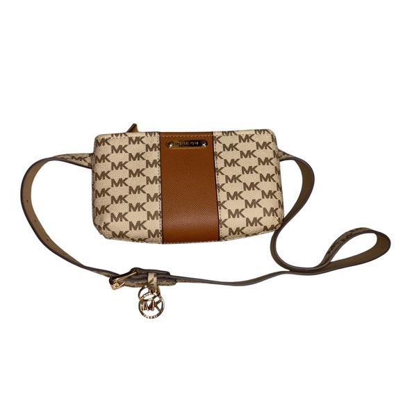 Michael Kors Tan and Cream Waist Belt Bag - Picture 1 of 5